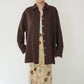 90s Brown Linen Shirt