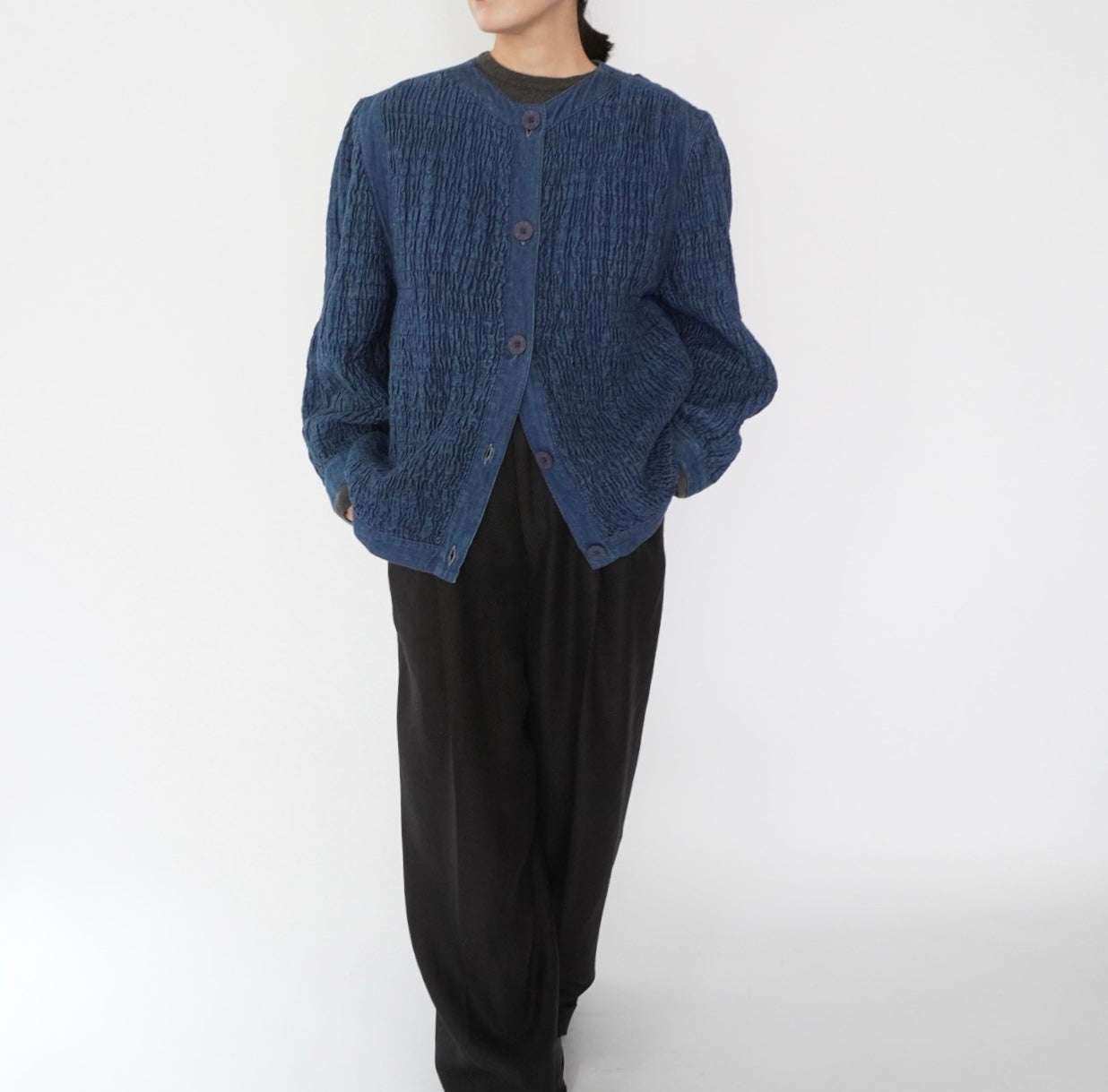 80s "BIS GINE EWING" Design Denim Jacket
