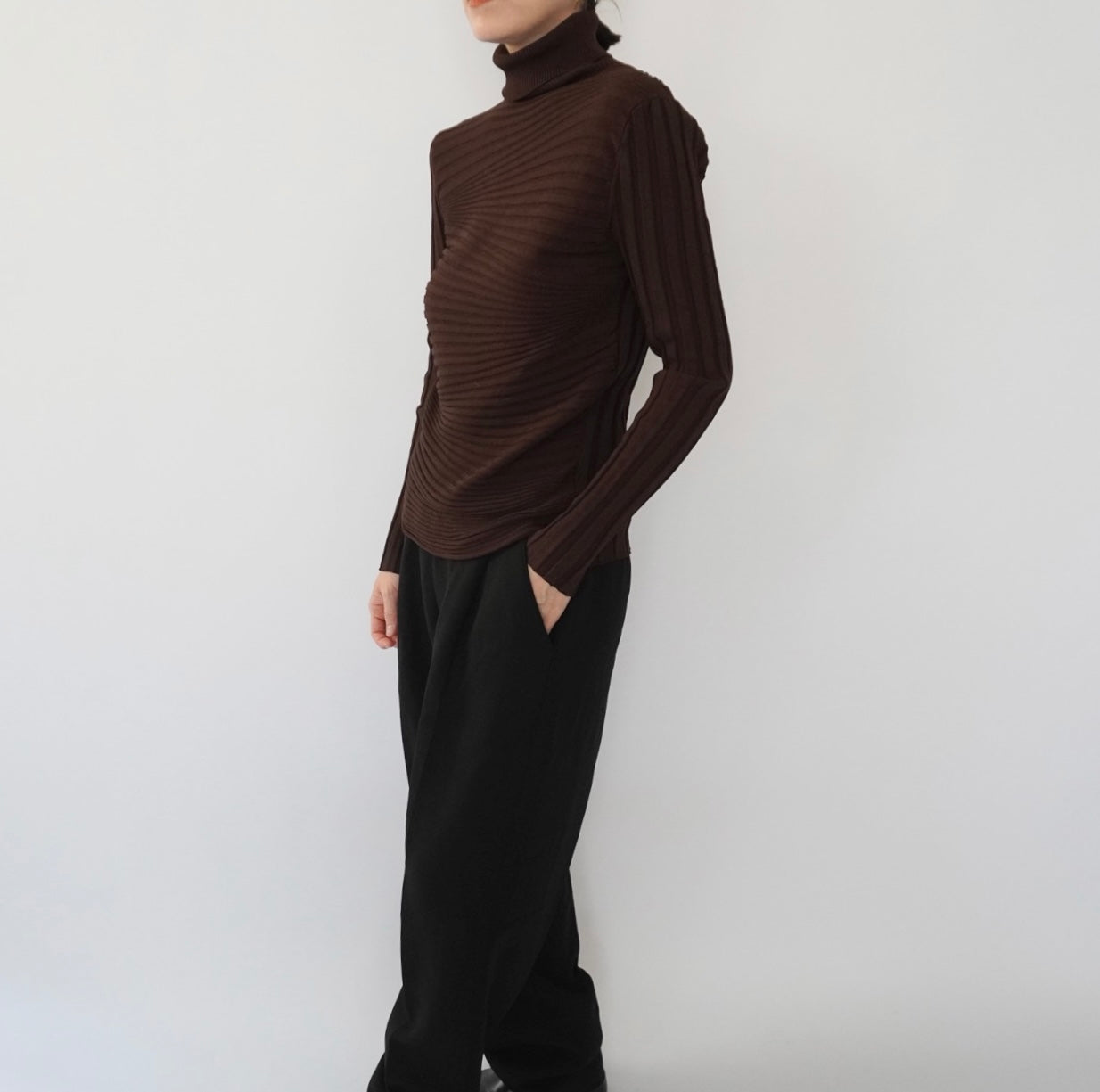 90s Wavy Ribbed Top