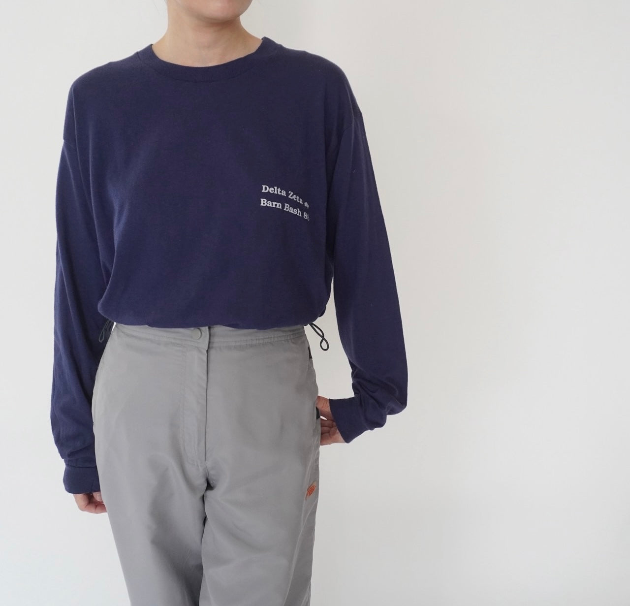 80s Printed Long T-shirt Made in USA