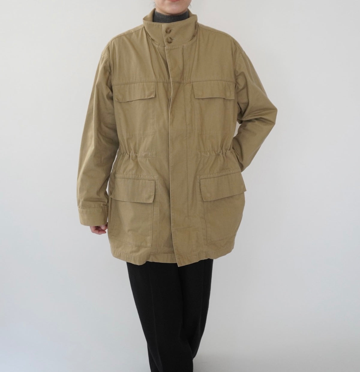 " LL Bean " Cotton  Military Jacket