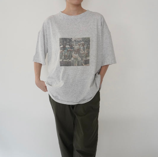 90s Photo Printed T-shirt Made in USA