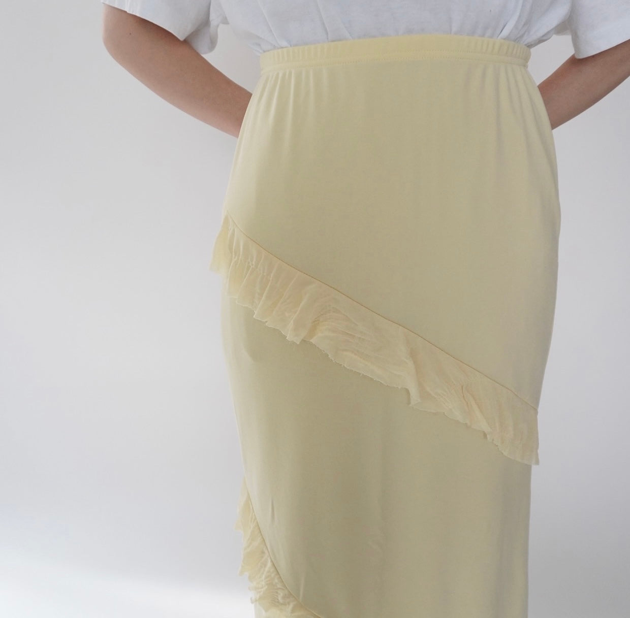 Ruffle Maxi Skirt