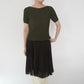 90s Silk Ribbed Top