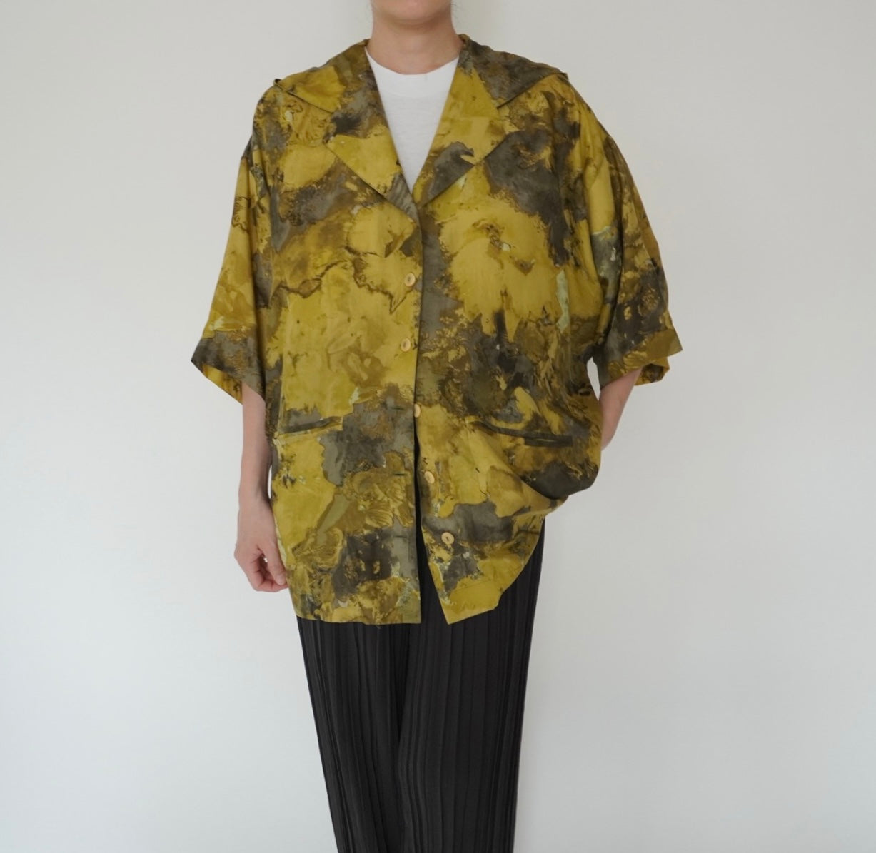 80s Silk Jacket,Blouse Made in Italy