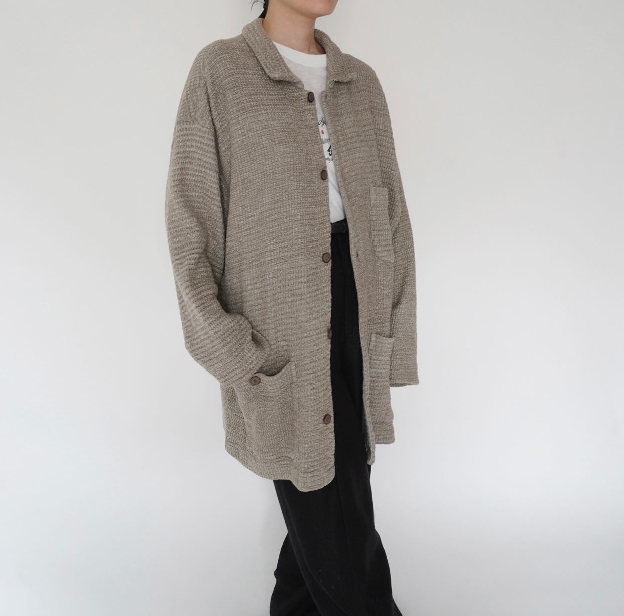 90s Cotton Long Jacket