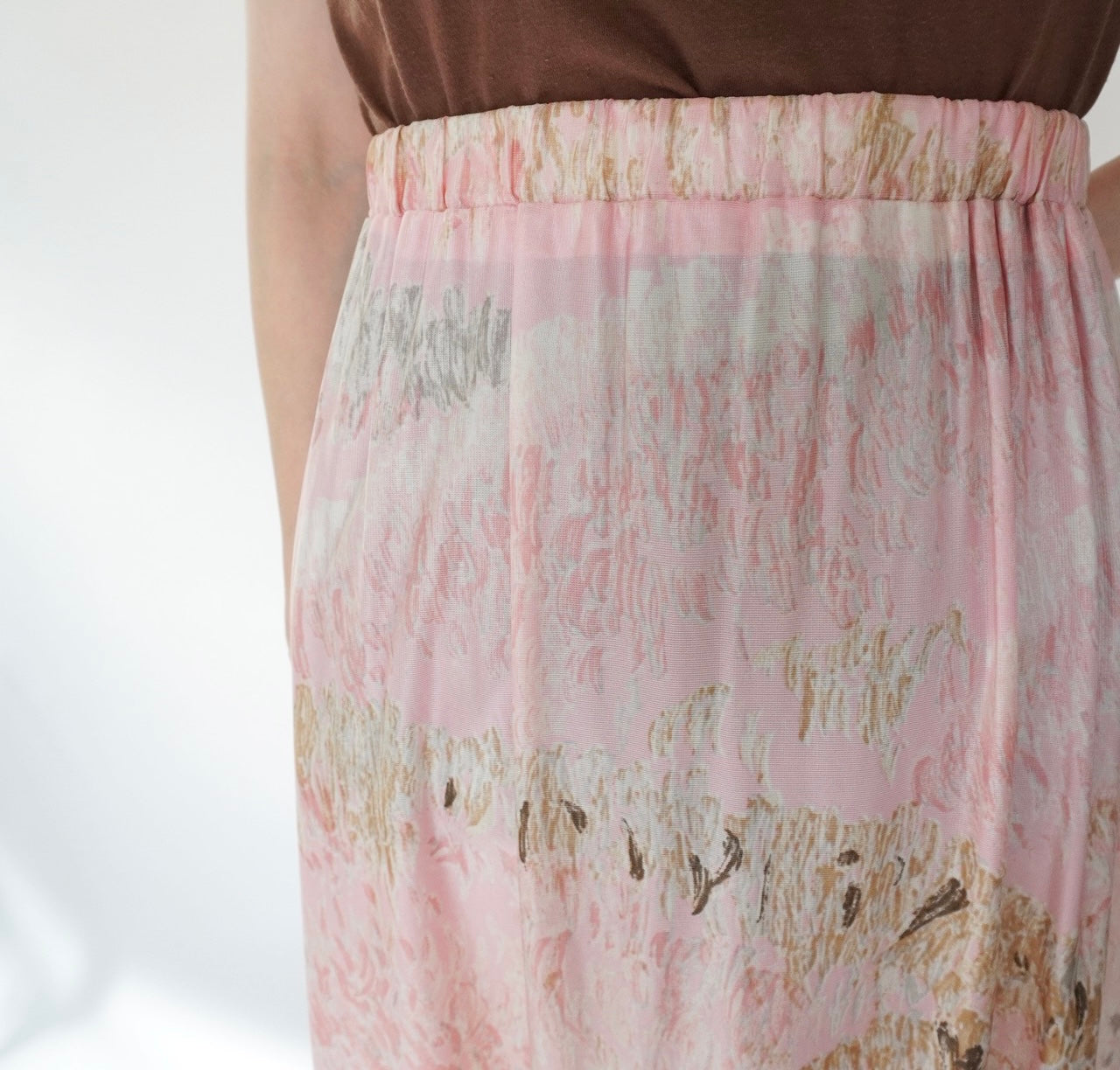70s Printed Maxi Skirt