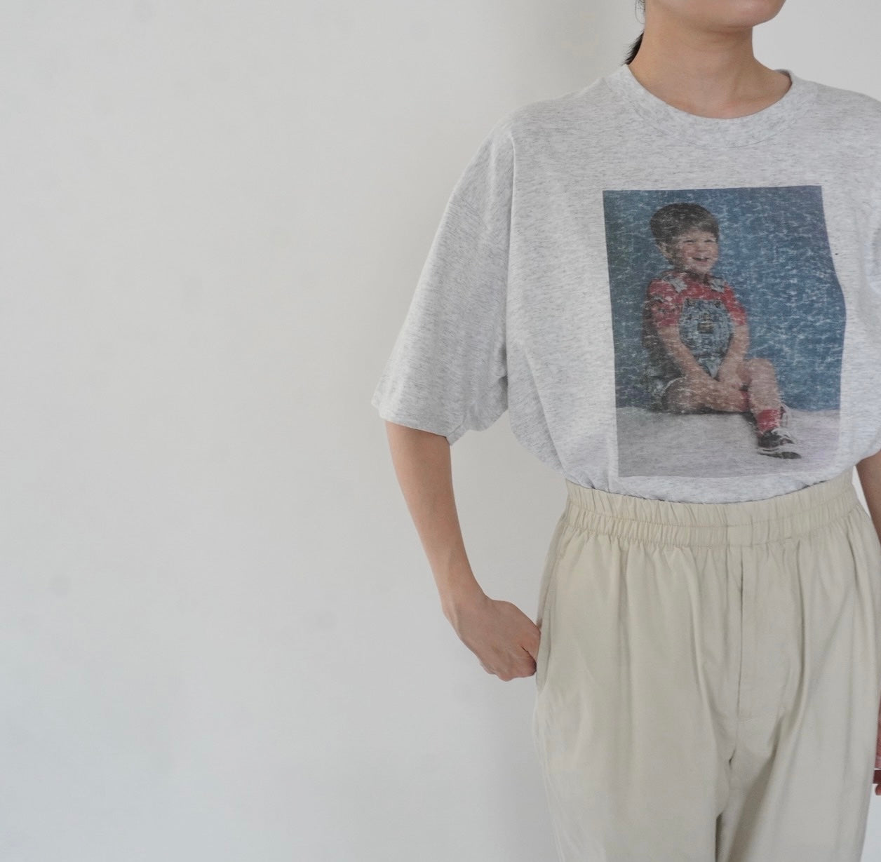90s Photo Printed T-shirt Made in USA