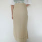 90s EURO Linen Maxi Skirt