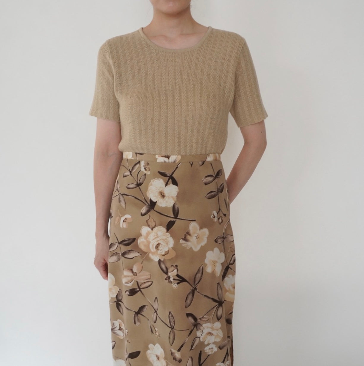 90s Beige Top