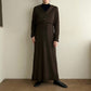 90s Brown Rayon Two-Piece Made in USA