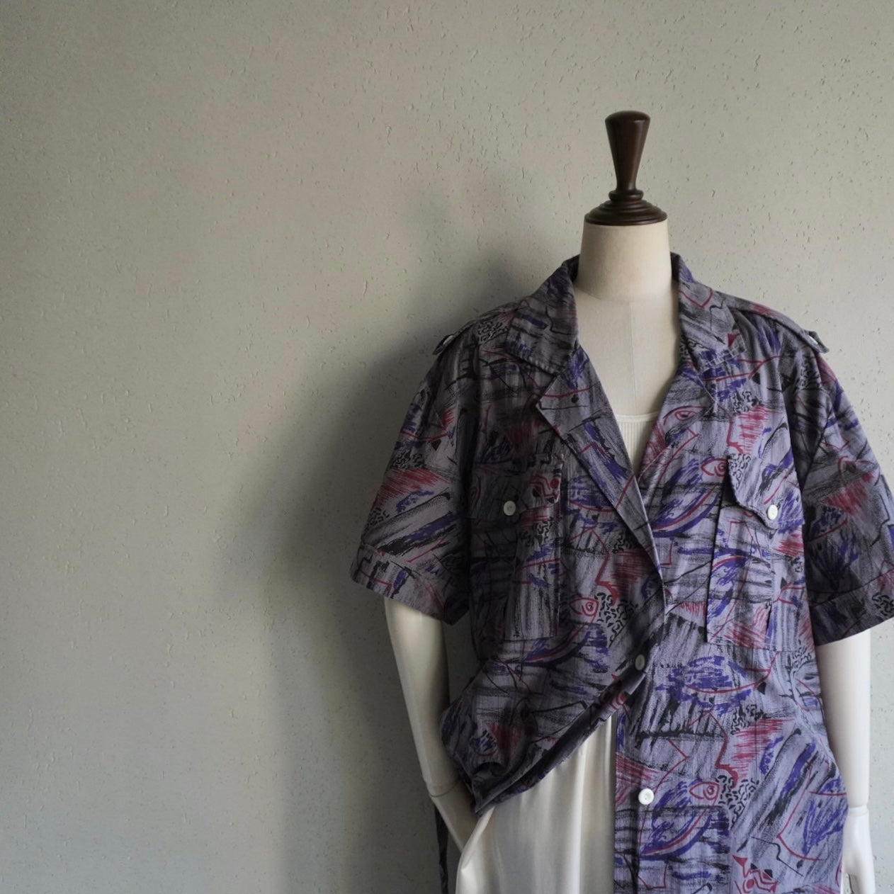 80s EURO Printed Dress