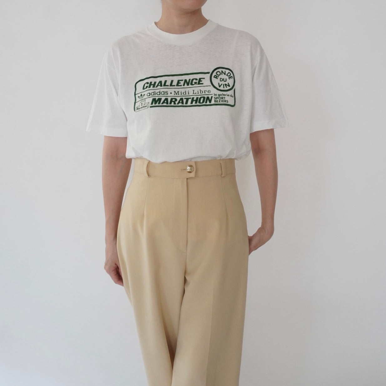 90s EURO "adidas" T-shirt