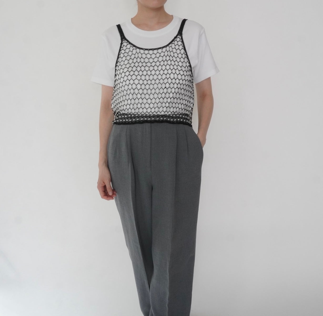 90s Beads Design Camisole Top