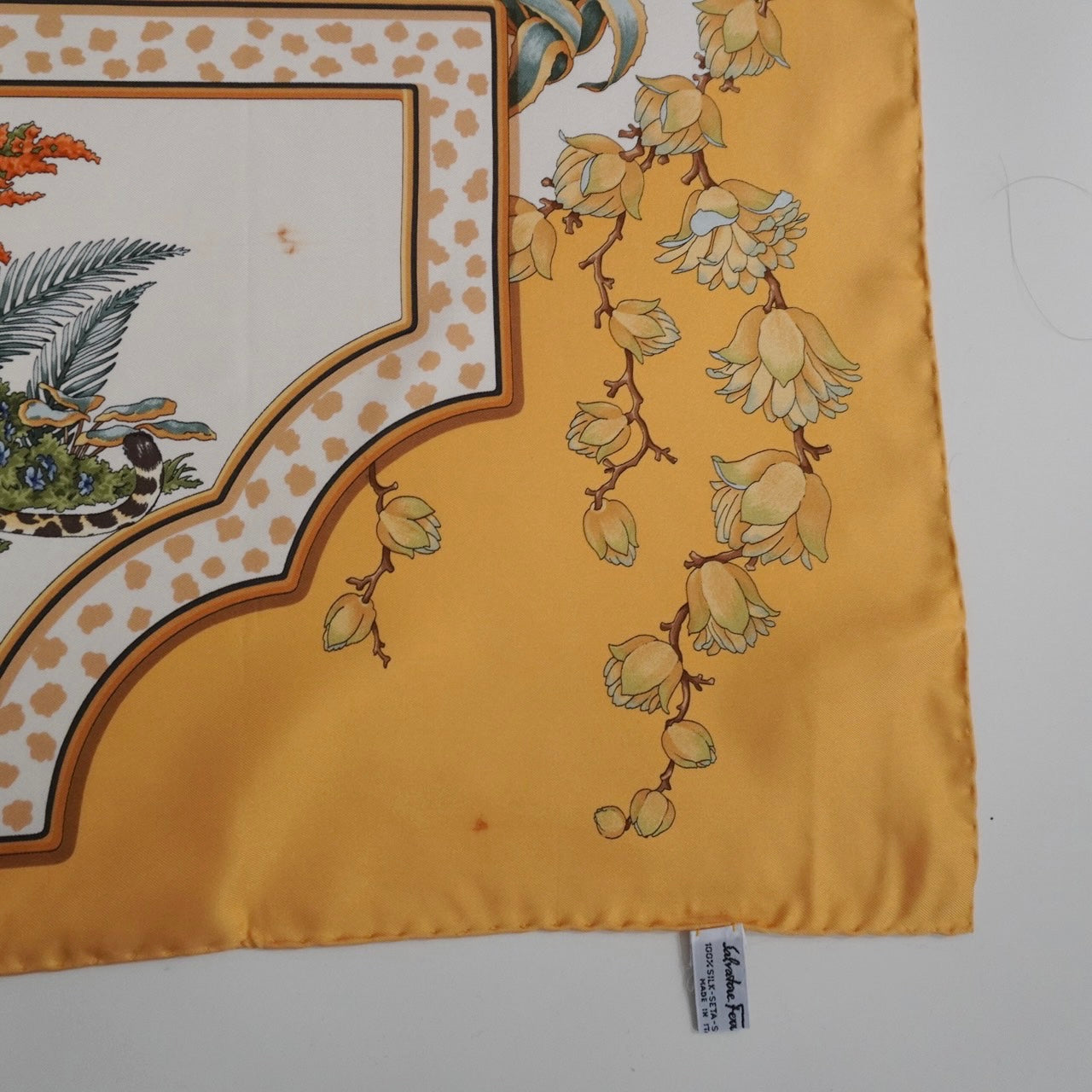 ”Salvatore Ferragamo” Silk Scarf Made in Italy