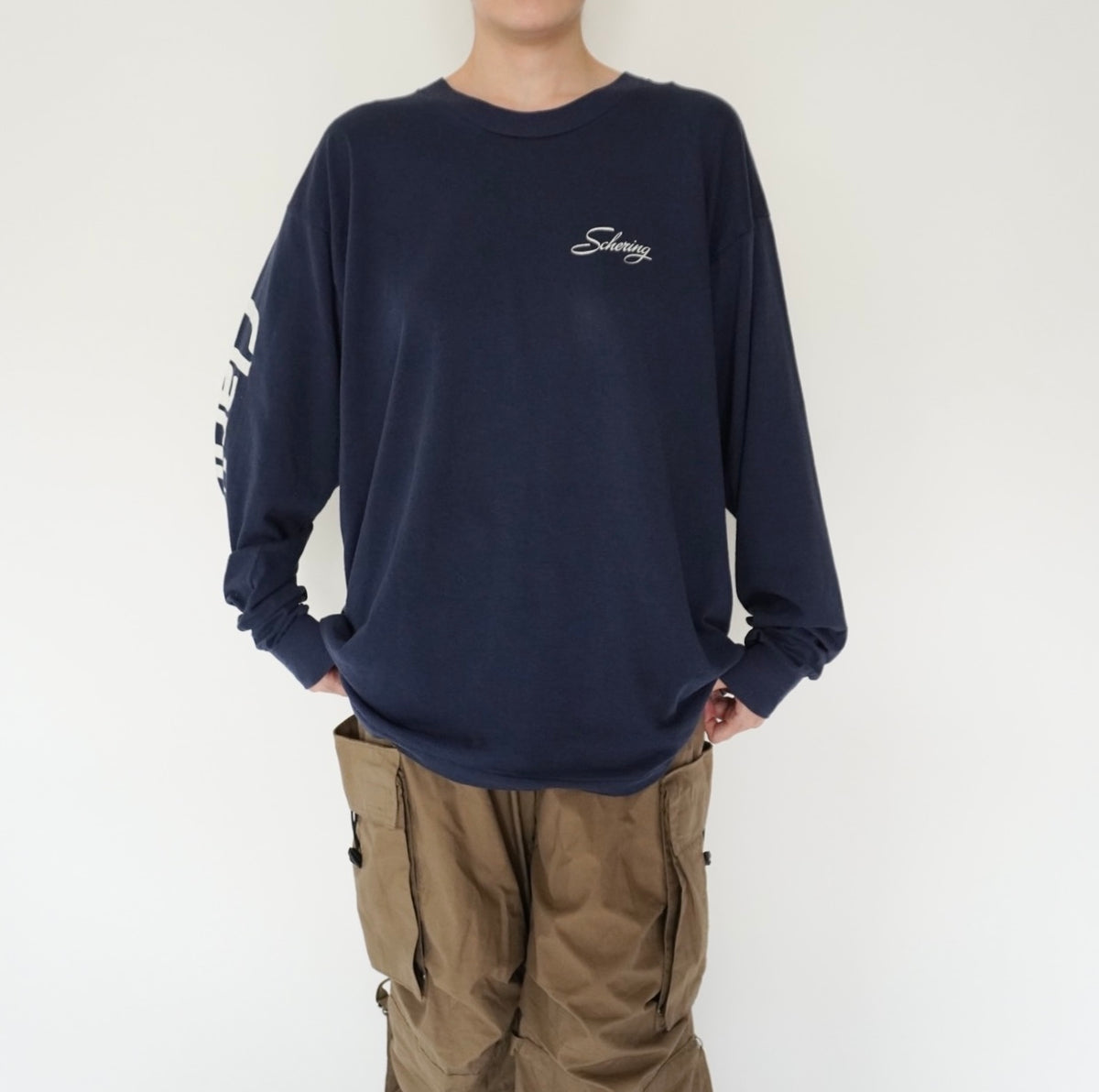 90s Long Sleeves Printed T-shirt Made in USA
