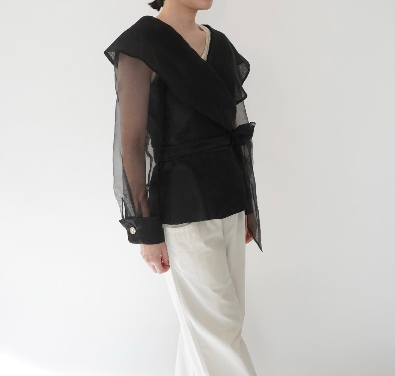 90s Sheer Design Blouse