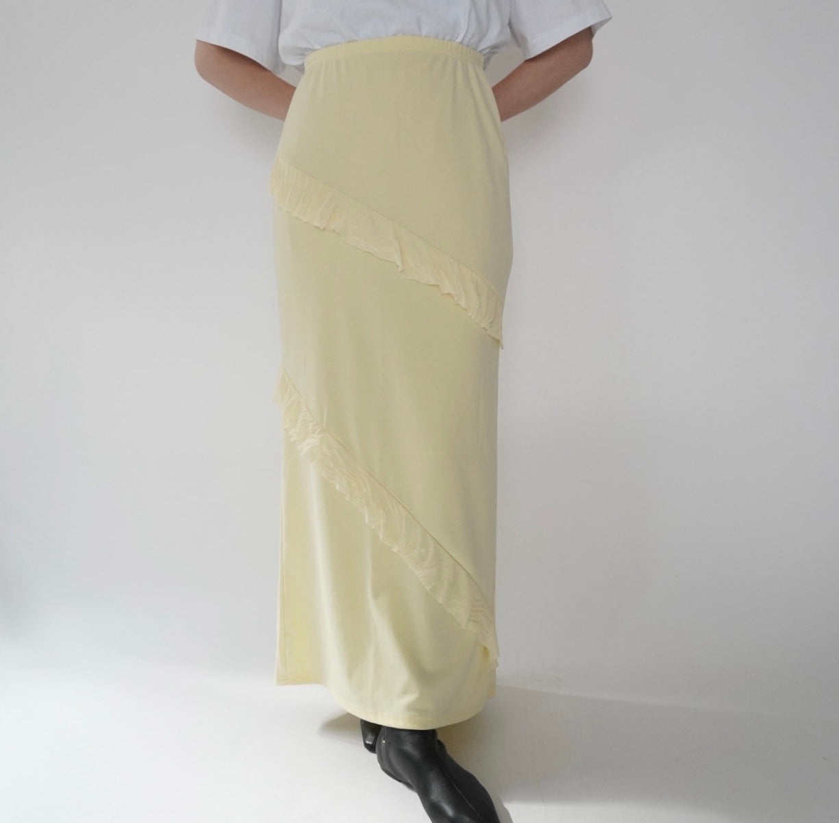 Ruffle Maxi Skirt