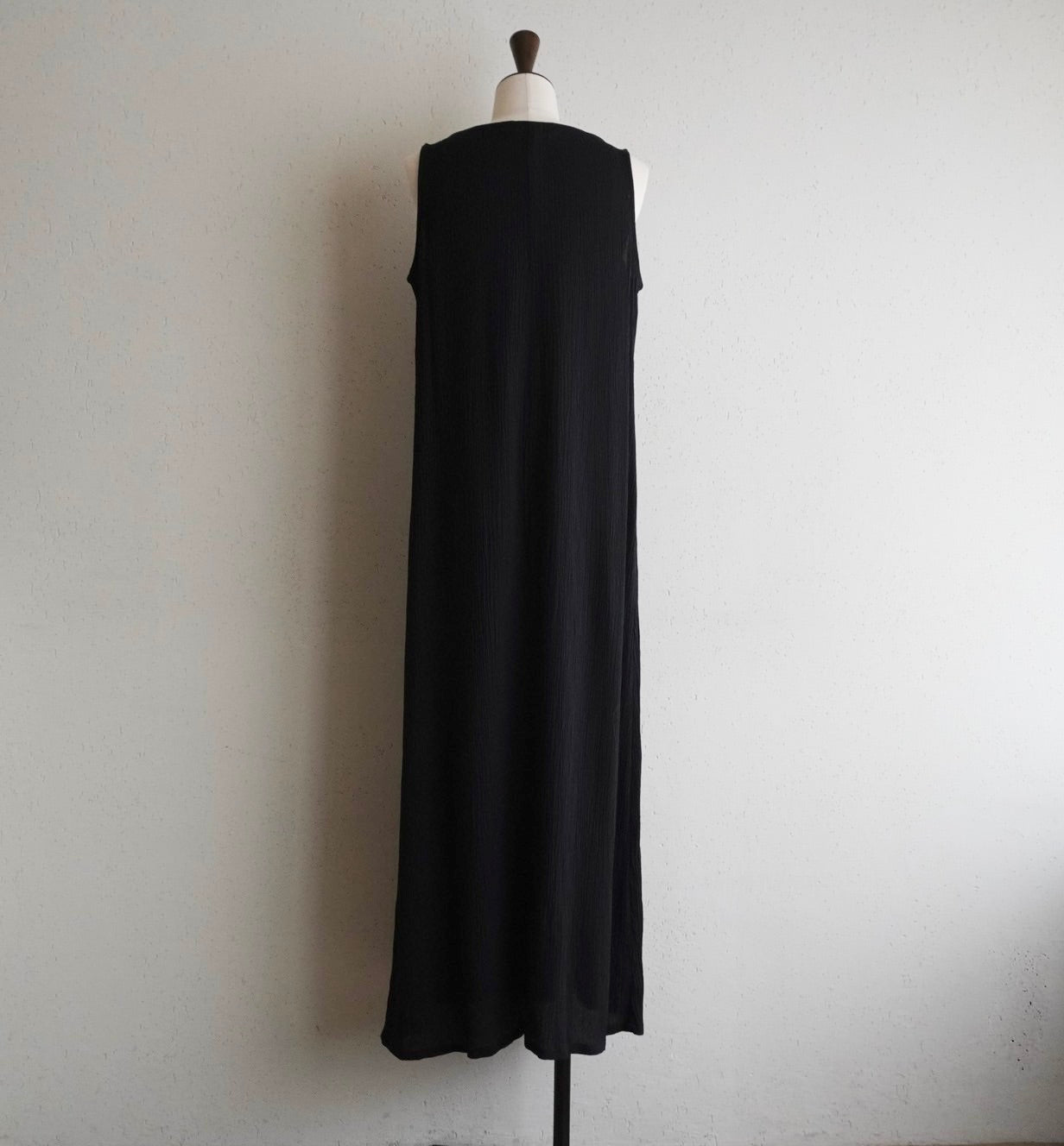 90s Sleeveless Black Dress Made in USA