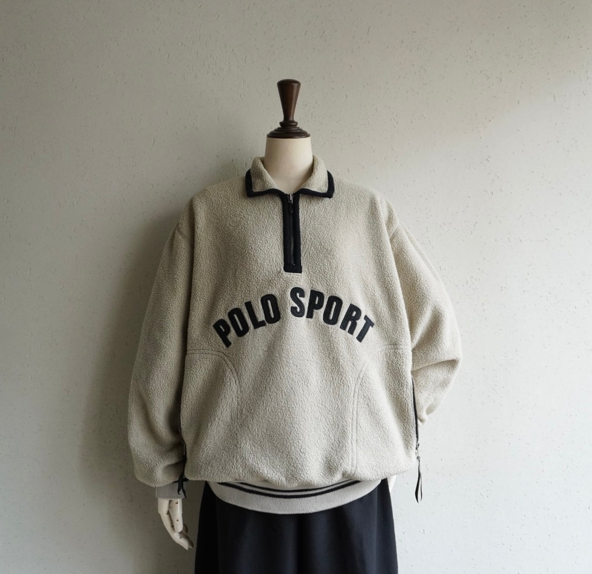 90s "POLO SPORT" Half Zip Fleece Made in Canada