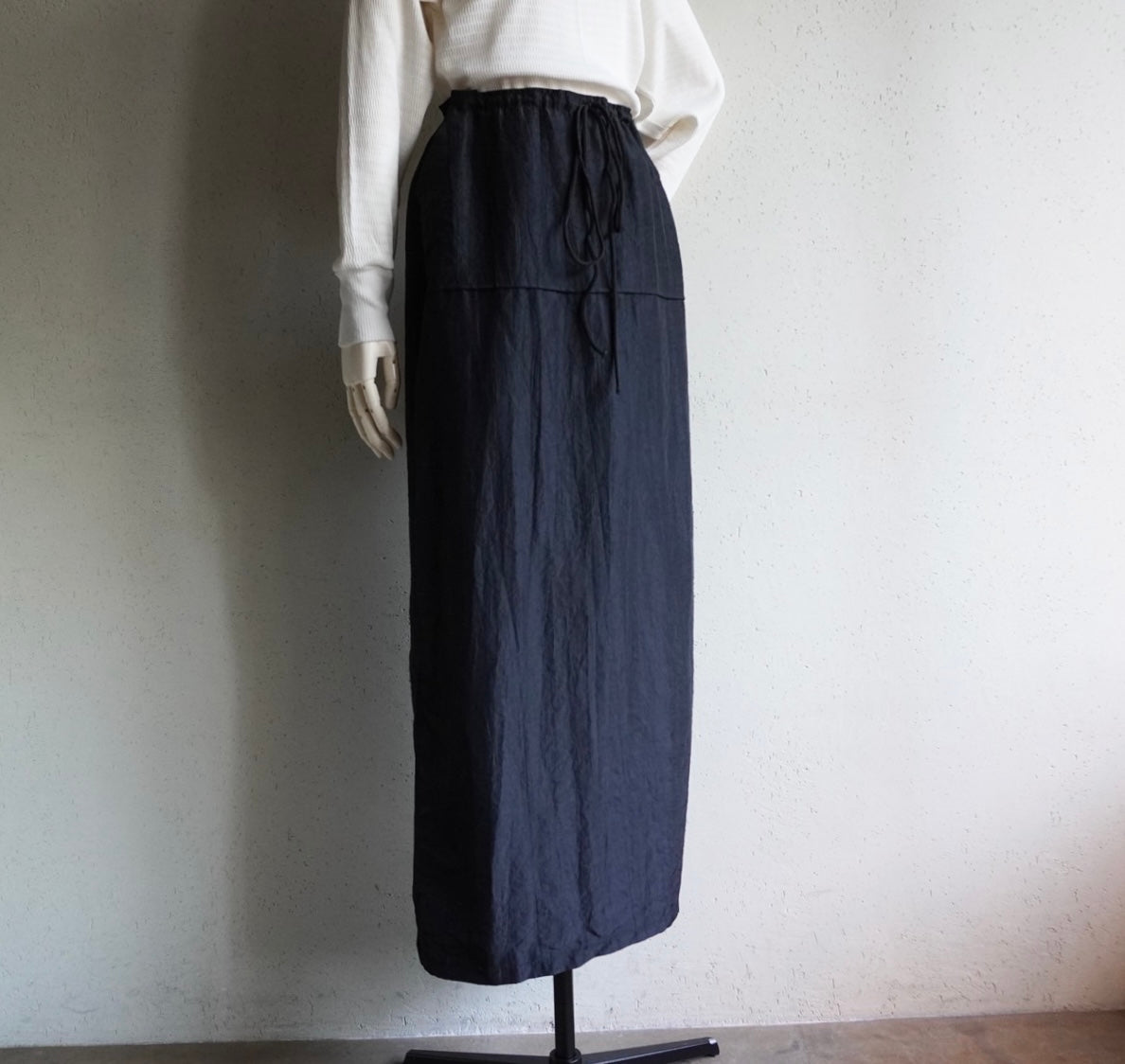 90s Black Nylon Skirt Made in USA