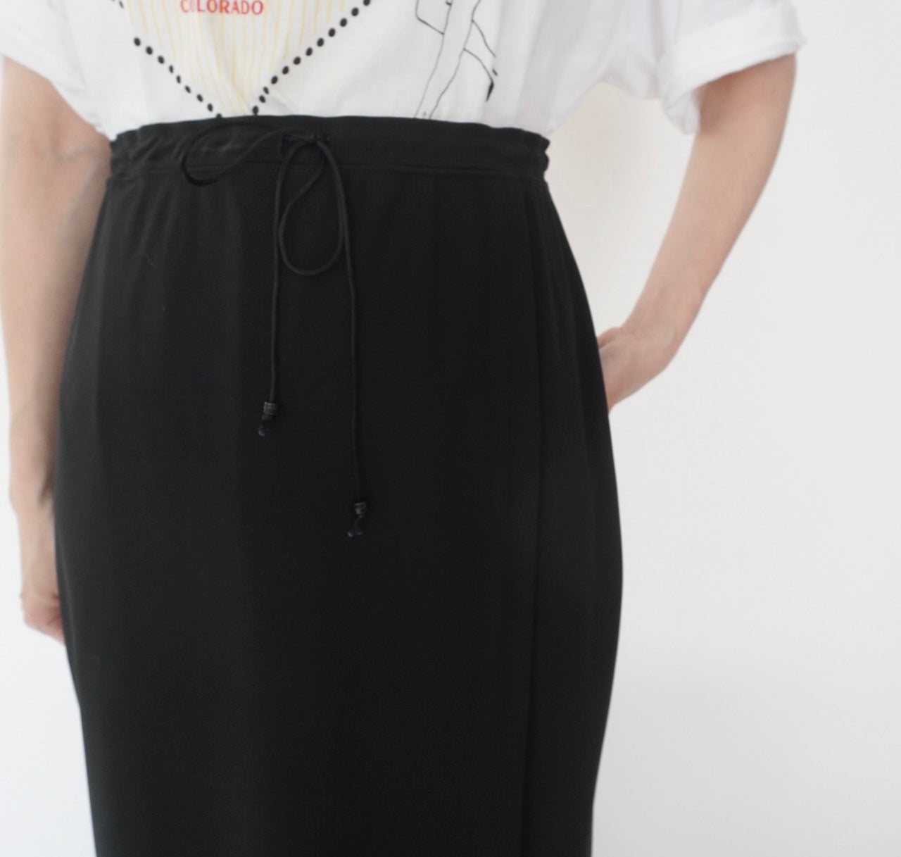 90s Wrap Design  Maxi Skirt Made in USA