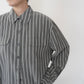 90s Gray Striped Shirt