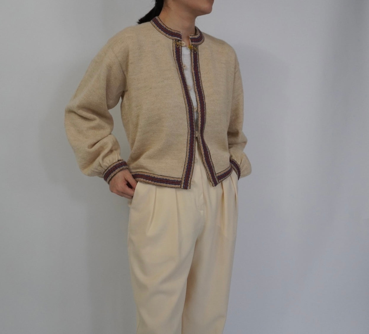 70s Alpaca Knit Cardigan