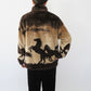 90s Horse Pattern Fleece Jacket Made in USA