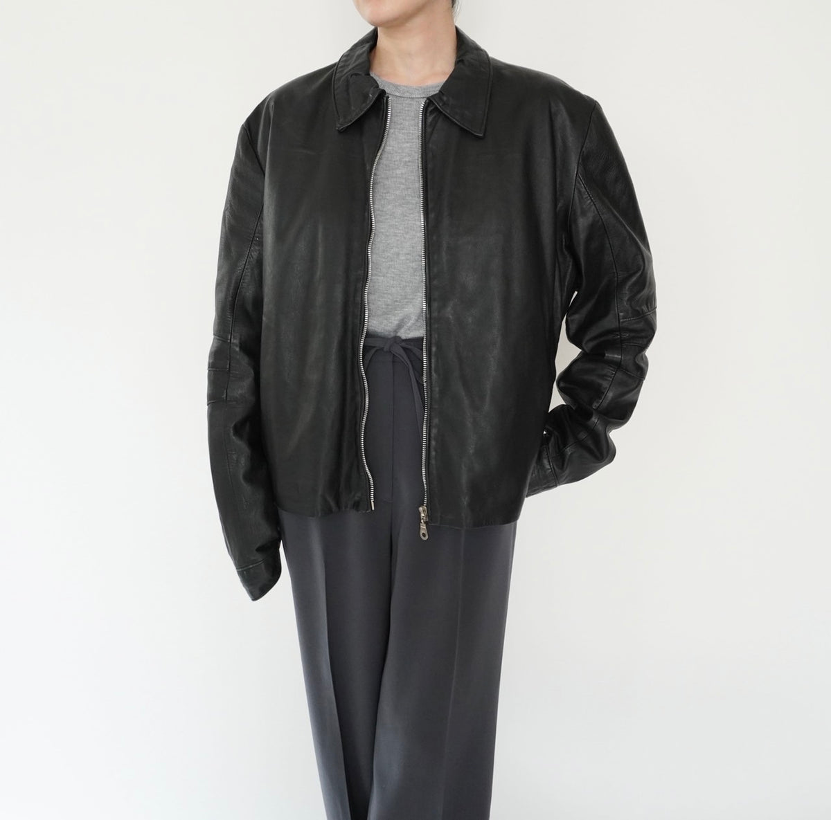 90s Leather Jacket Made in Italy