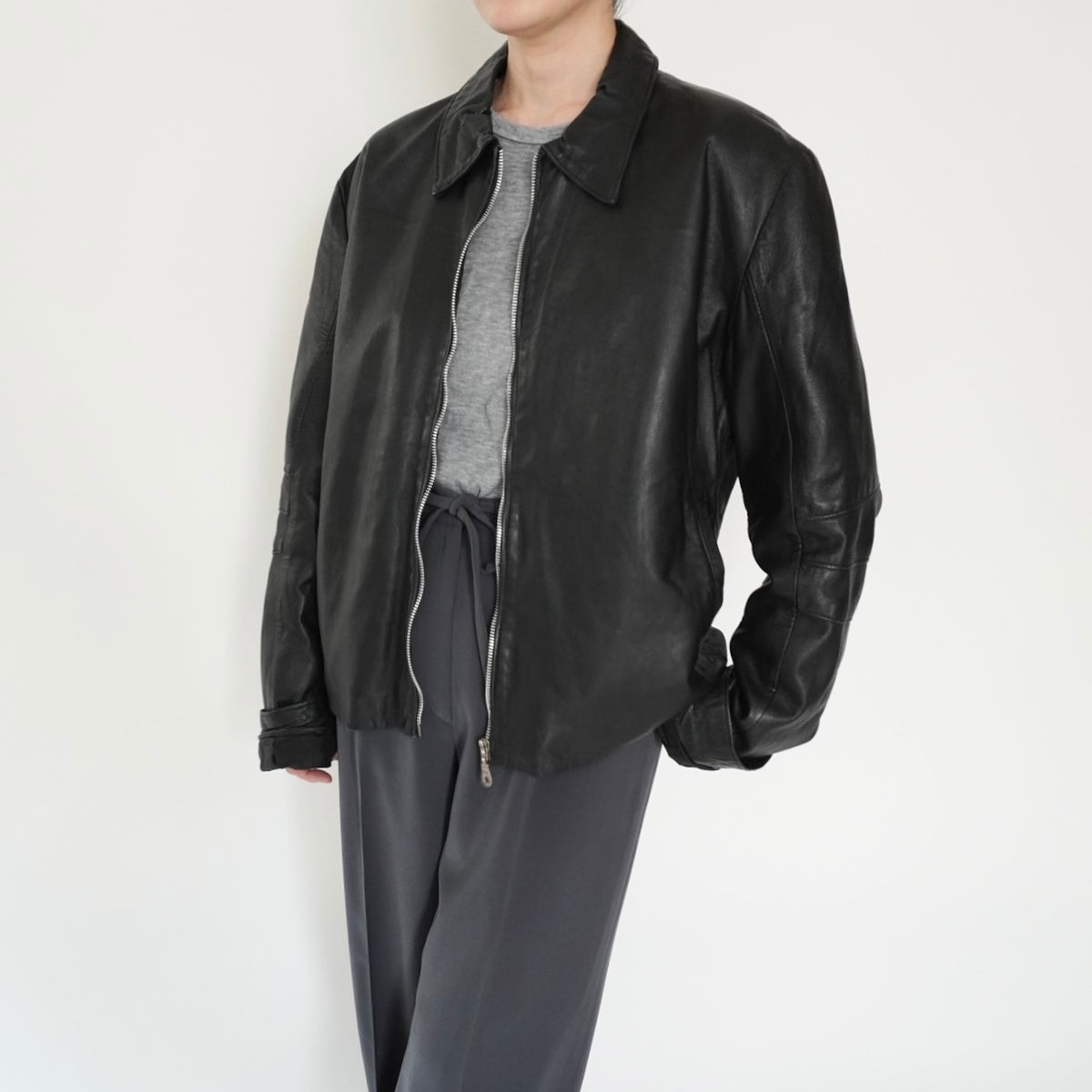 90s Leather Jacket Made in Italy