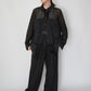 90s Black Mesh Design Shirt, Jacket