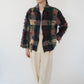 90s Plaid Fringe Light Jacket