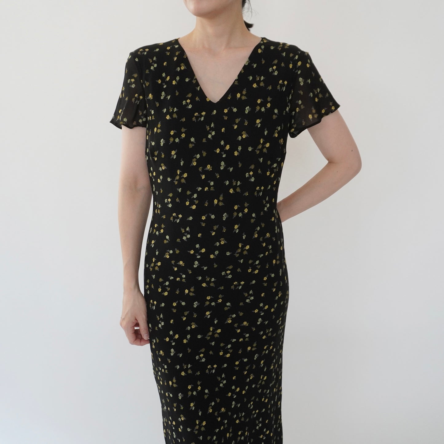 90s EURO Printed Dress