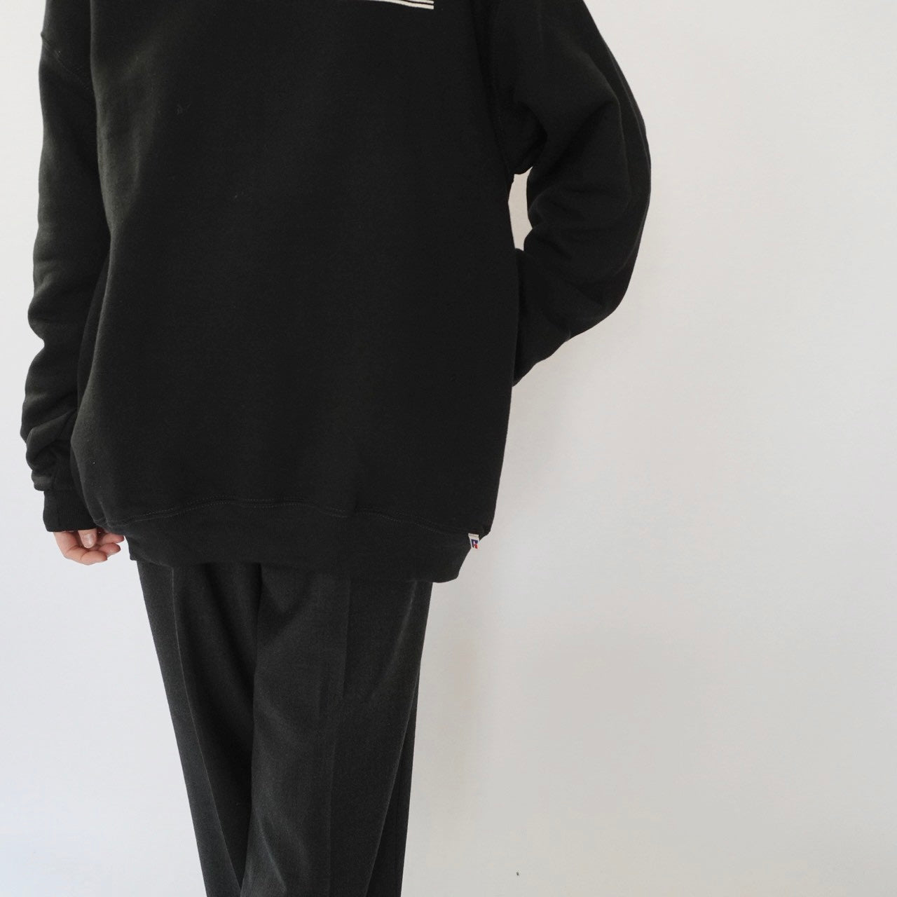 90s ”Marine & Construction" Printed Sweater Made in USA Dead Stock