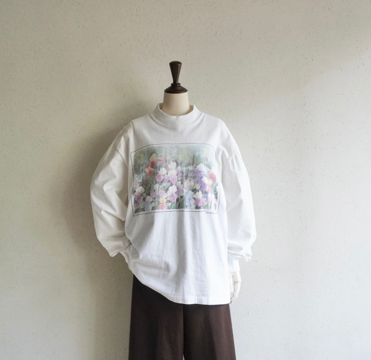 90s"Judy Buswell"  Printed Long Sleeves T-shirt Made in USA