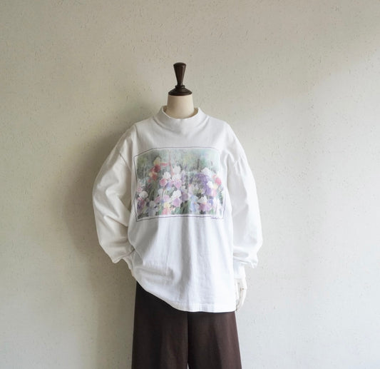 90s"Judy Buswell"  Printed Long Sleeves T-shirt Made in USA