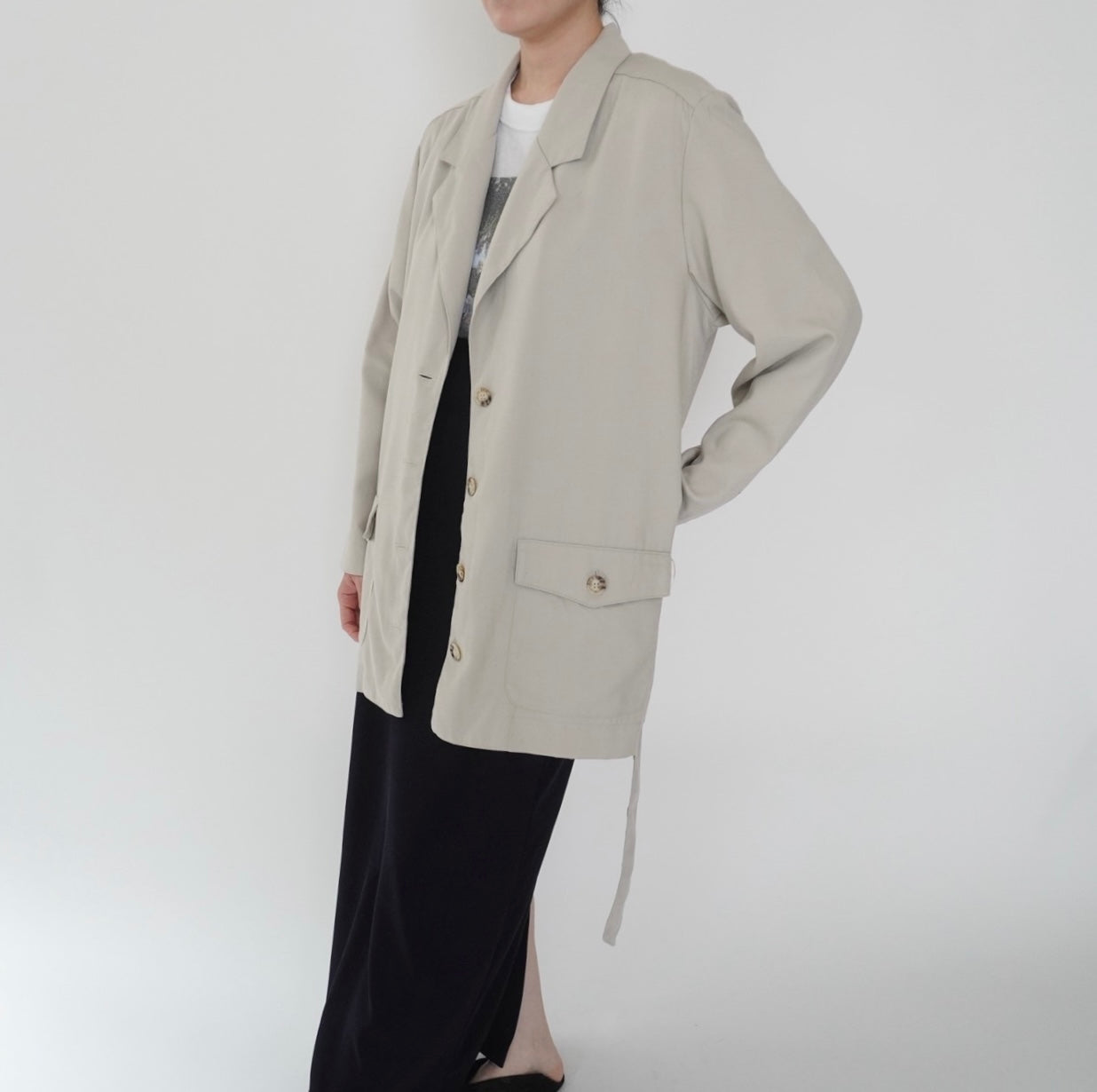 90s Belted Light Jacket