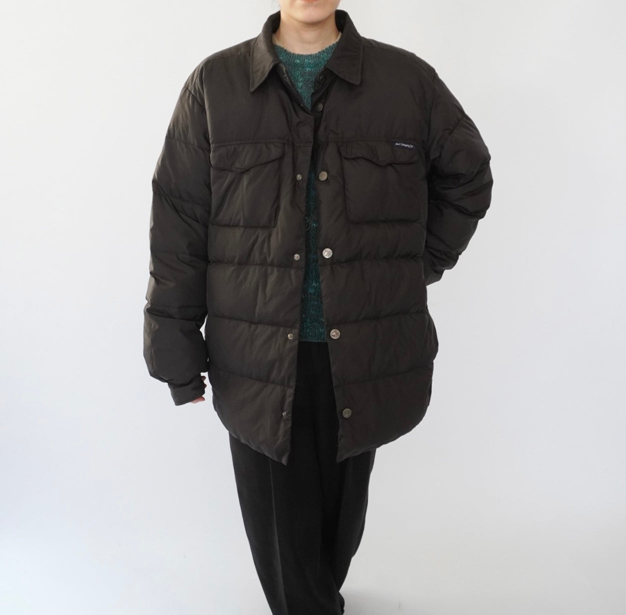 90s Black Down Jacket