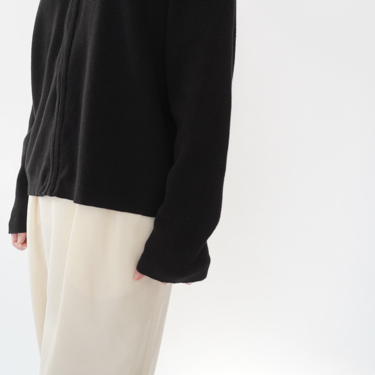 90s Cotton Knit Zip Top