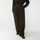 90s Wool Striped Wide Pants Made in USA Dead Stock