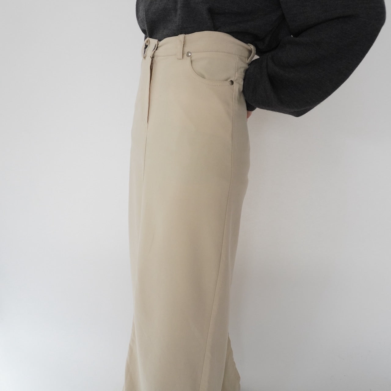 90s Slit Maxi Skirt