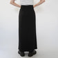 90s Black Maxi Skirt Made in USA