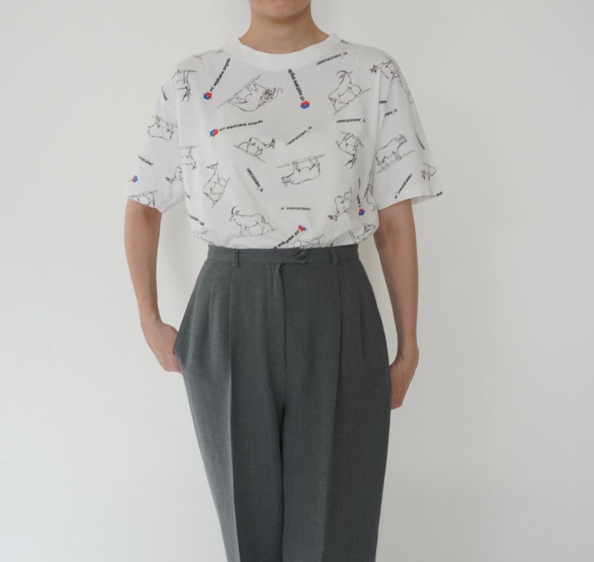 90s Printed T-shirt Made in France