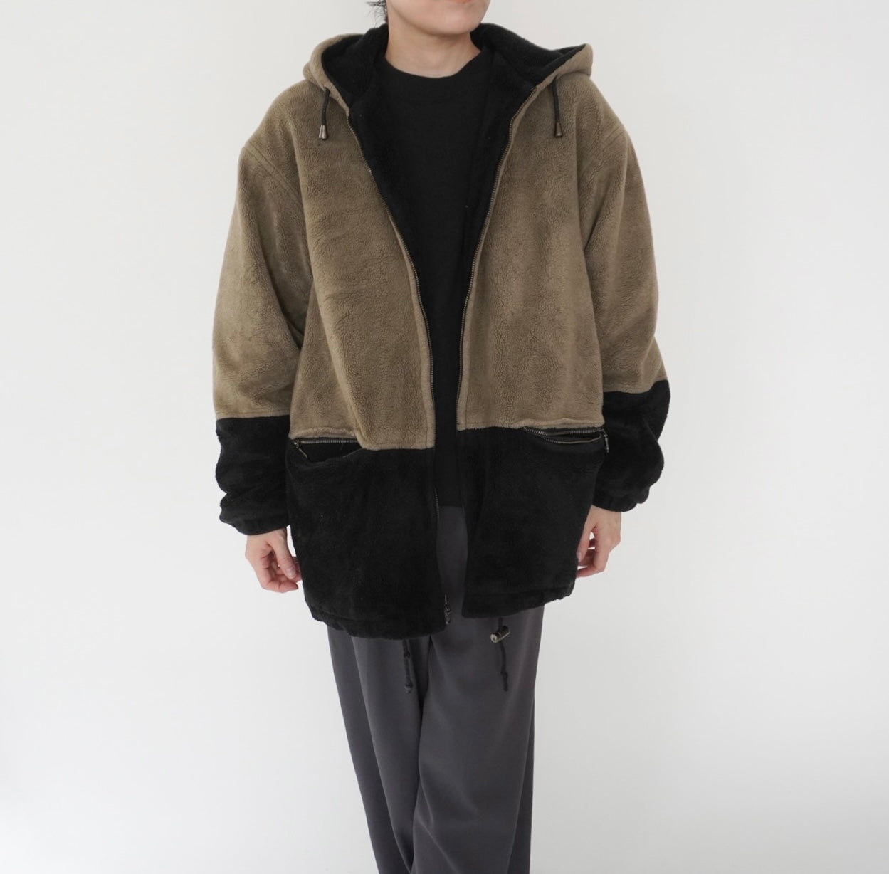 90s Two Tone Fleece Jacket