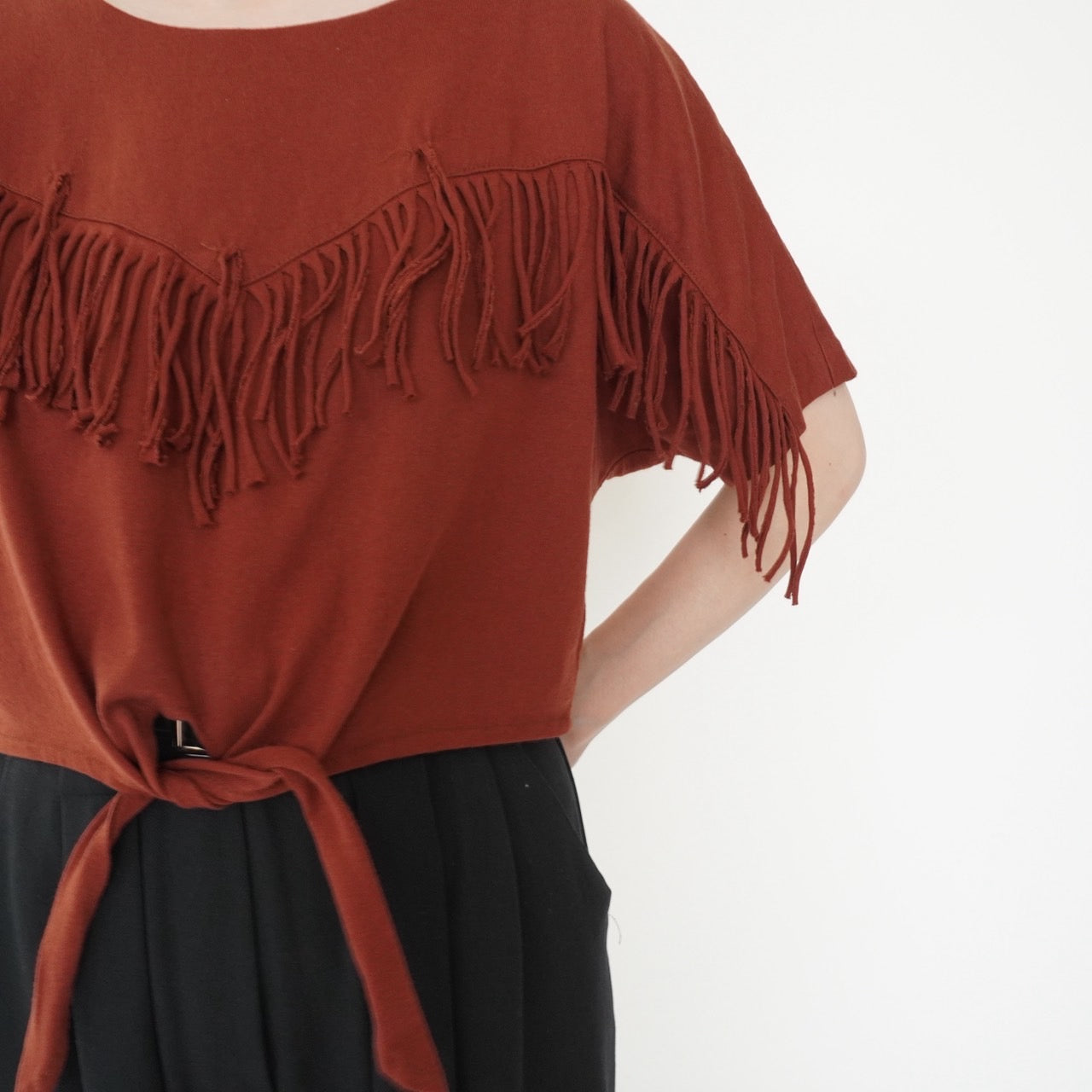 90s Fringe Design Top Made in USA
