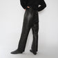 90s Black Leather Pants