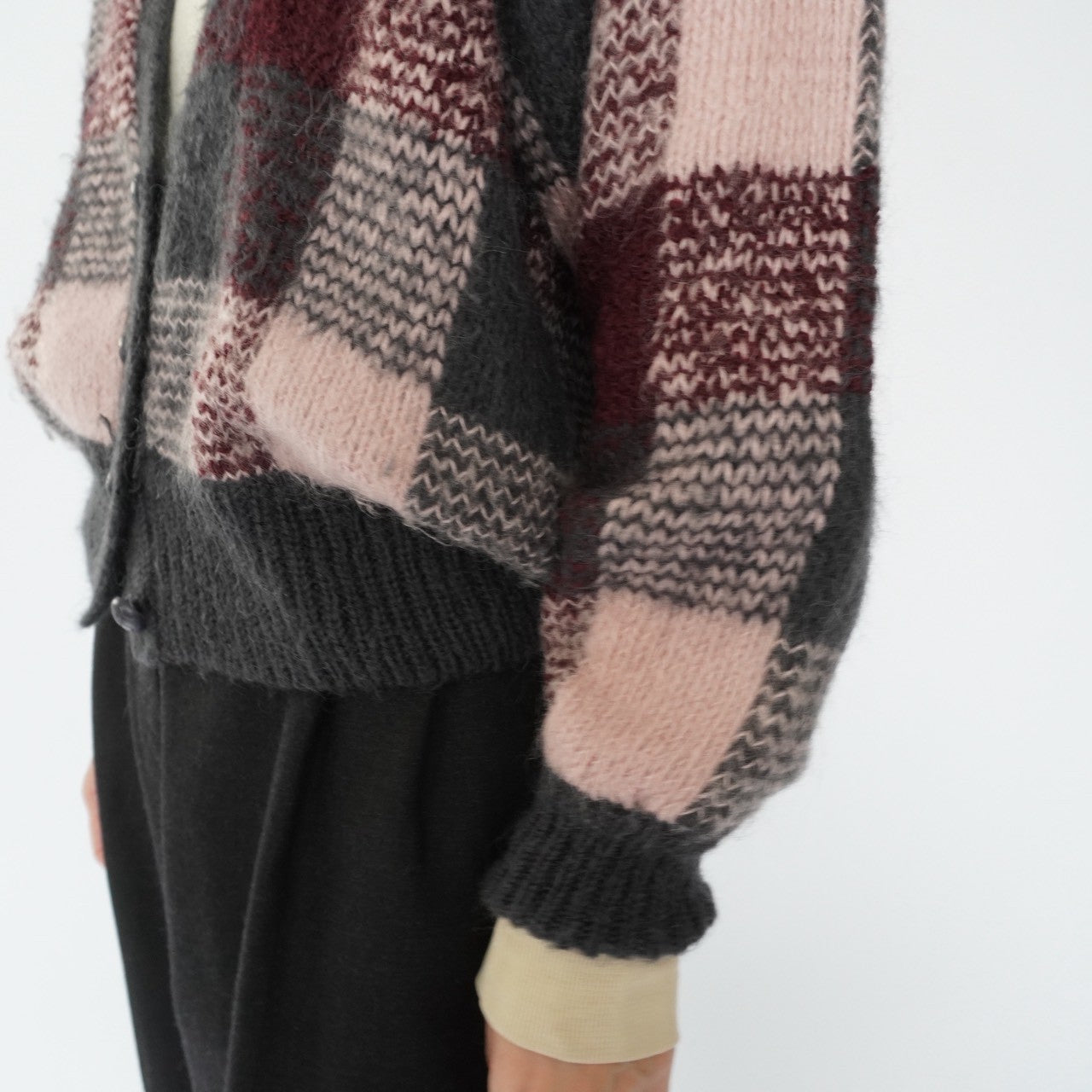 90s Pattern Mohair Cardigan