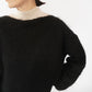 80s Black Mohair Knit