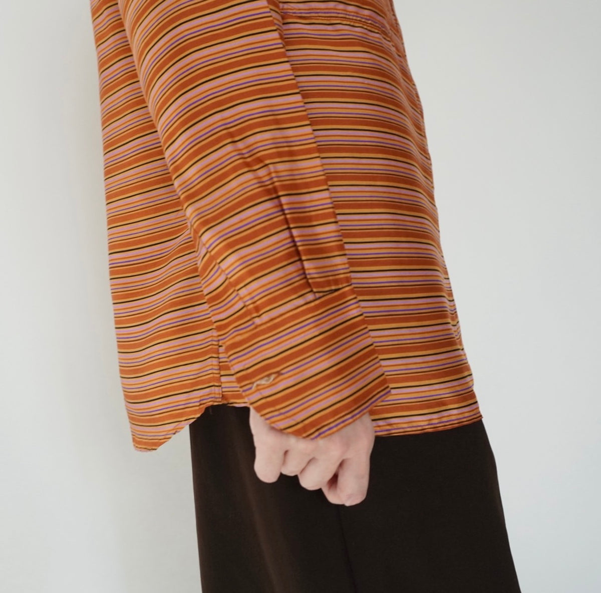 80s EURO Striped Blouse
